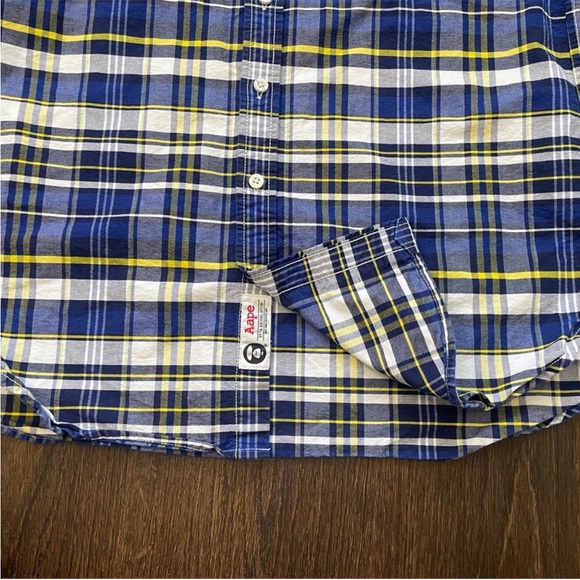 Bathing Ape Flannel Button Down Shirt (M) - Picture 6 of 15
